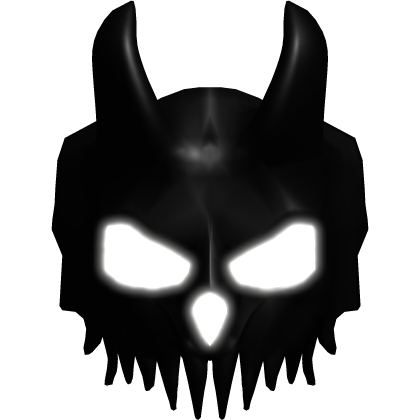 ✨ Emissive Black Demon Half Mask