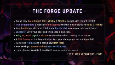 The Forge Update