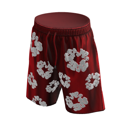 Red Denim Tears Shorts