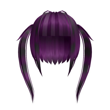 purple black moe scene vkei pigtails Roblox item