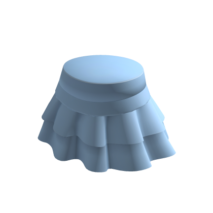 light blue ruffled skirt thumbnail