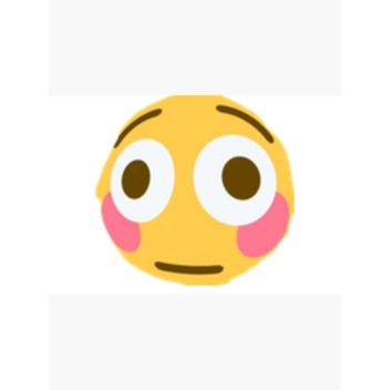 Flushed Emoji Face
