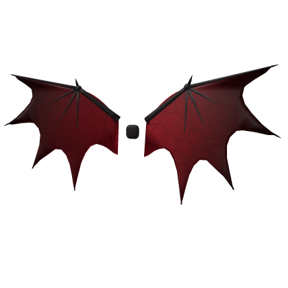 Black Red Demon Wings