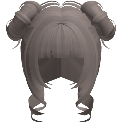 curly cutecore moe princess buns ash brown