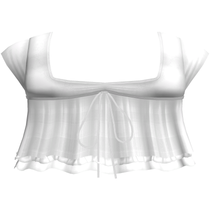 pretty gothic ruffled blouse white