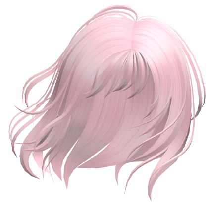 ♡ pink cute short soft windy hair Roblox item
