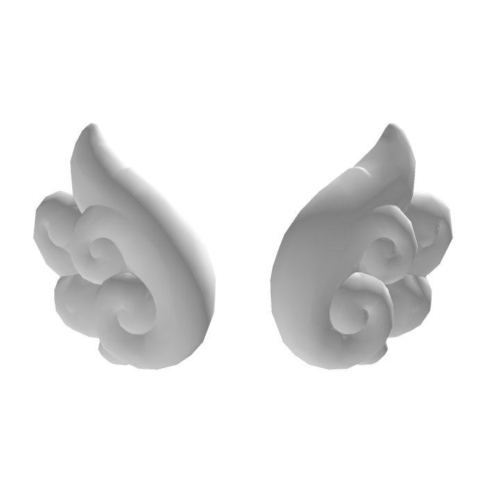 Mini White Angel Wings