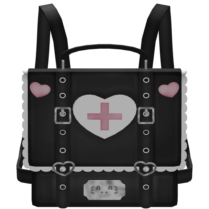 ♡ 3.0 kawaii school girl nurse backpack in black