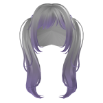 Platinum and Purple Ice Cream Hair