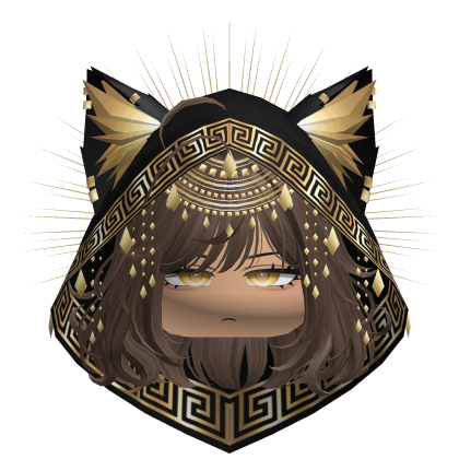 Egyptian Bob w/ Divine Gold Black Hood
