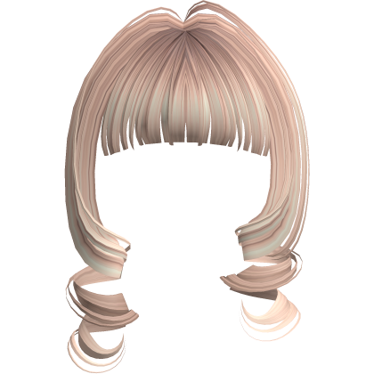 Kawaii Loose Swirly Curly Bangs (Platinium Blonde) Roblox item