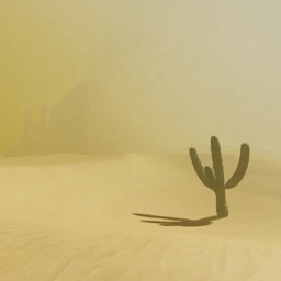 Very hot desert icon