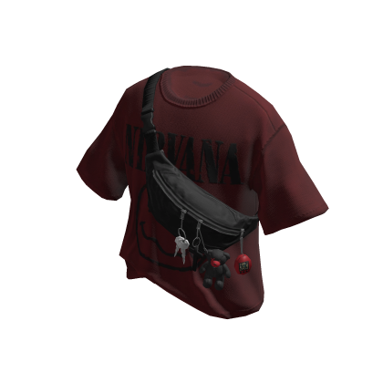 Y2K Grunge Vintage Red T-shirt Crossbody bag