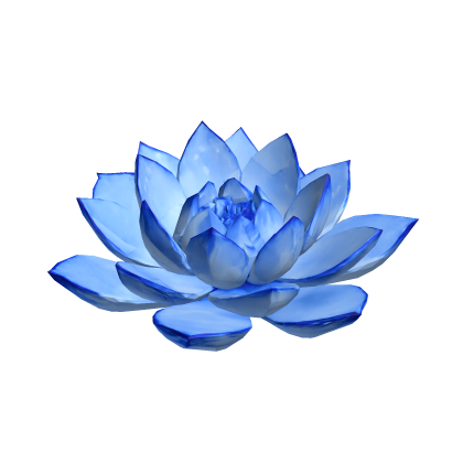 蓮の花 blue lotus flower hairpiece Roblox item