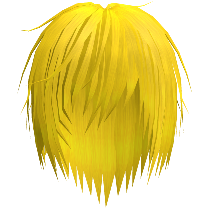 Yellow Vkei Messy Emo Punk Hair