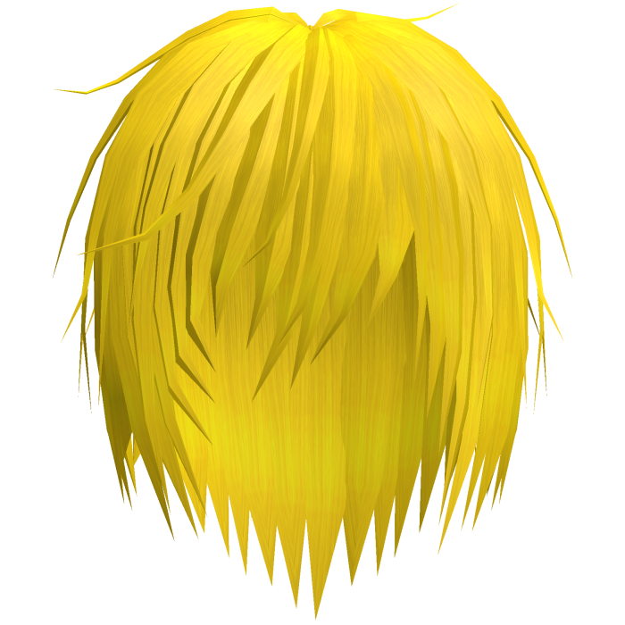 Yellow Vkei Messy Emo Punk Hair