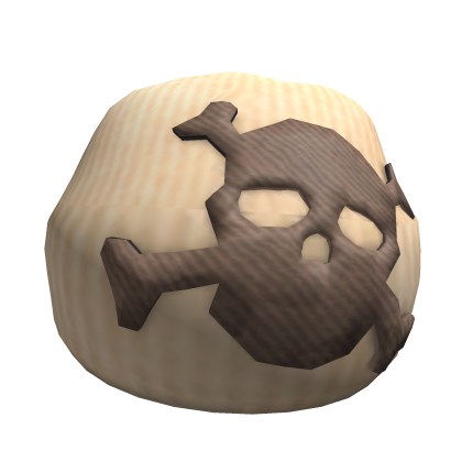 Beige Skull Beanie