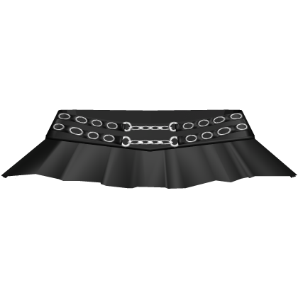 Gothic Black Chain Belt Mini Skirt thumbnail