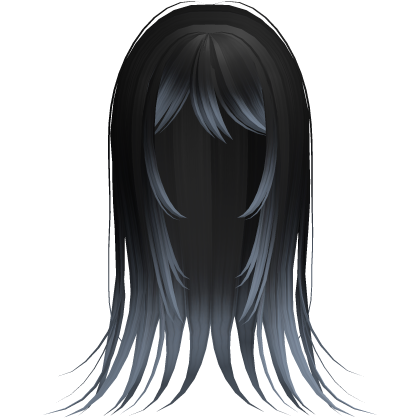 Black Blue Vampire Emo Wispy Long Hair Roblox item