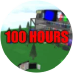 100 hours! Roblox badge thumbnail
