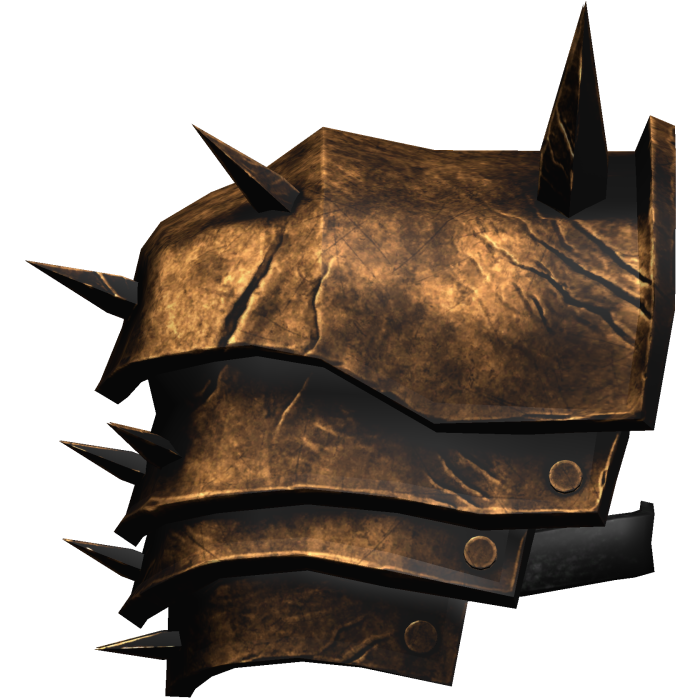 Bronze Medieval Knight Pauldron (Right)