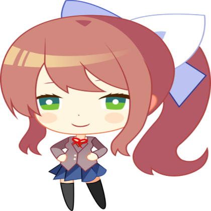 Monika Chibi | Doki Doki Literature Club ( DDLC ) Roblox decal