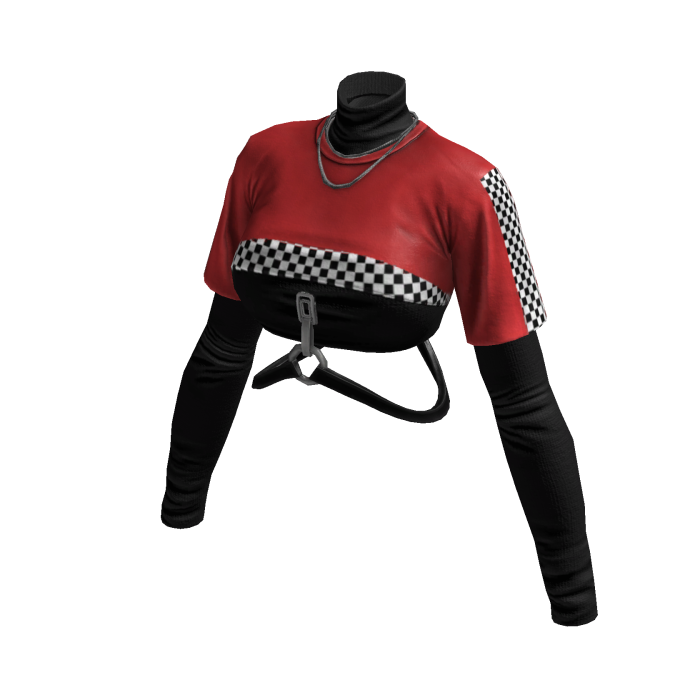 Red Rider Harajuku Shirt (Red Black)