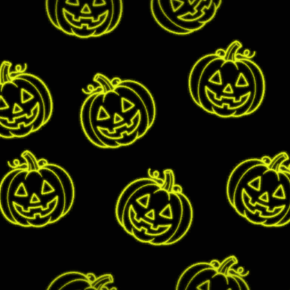 Yellow Glowing Pumpkins