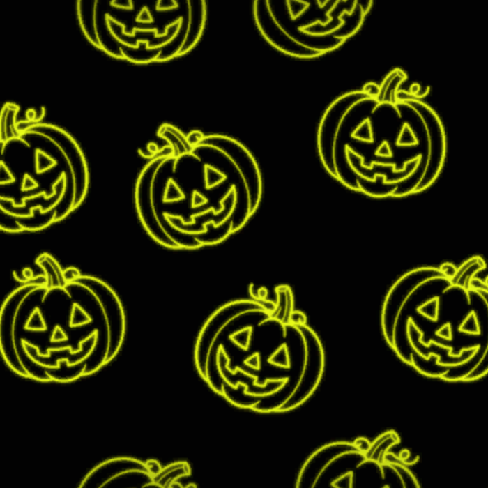 Yellow Glowing Pumpkins