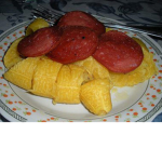 platano con salami