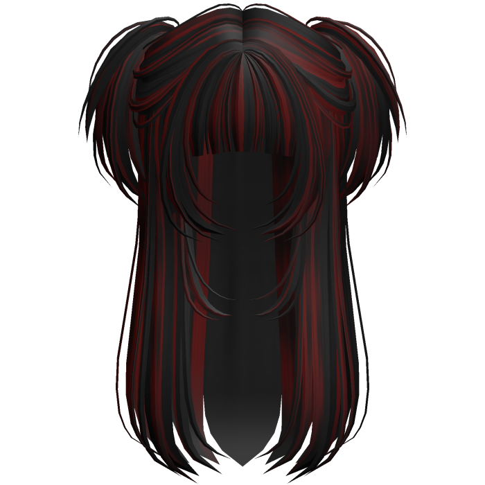 Vamp Long Straight Pigtails Red Wasteland