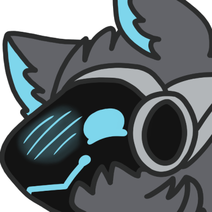 Cute Blue Protogen Drawn Roblox decal