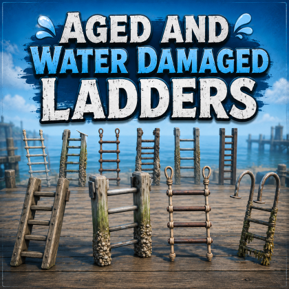 Aged and water damaged Ladders Made By Zelgraz preview 1