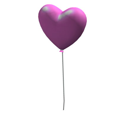 Holdable Pink Heart Balloon