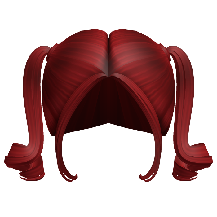 -',ৎ Curly Glam Pigtails in Red
