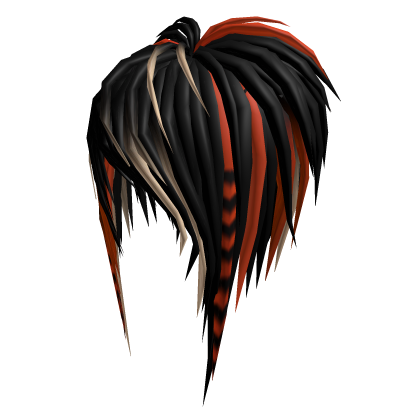 Multicolored Raccoon Scene Emo Hair Roblox item