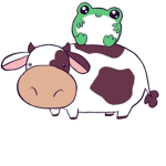 Love the cows and love the frogs