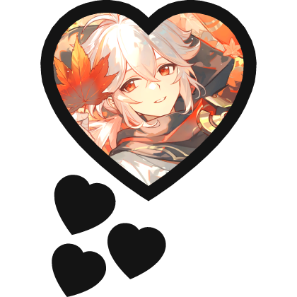 Kaedehara Kazuha Thinking Hearts Genshin Impact Roblox item