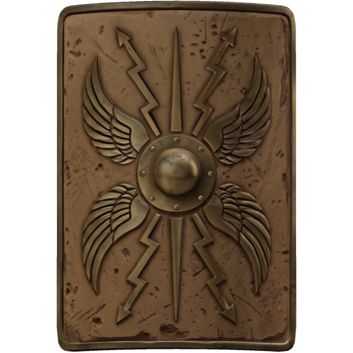 Leather Roman Back Shield