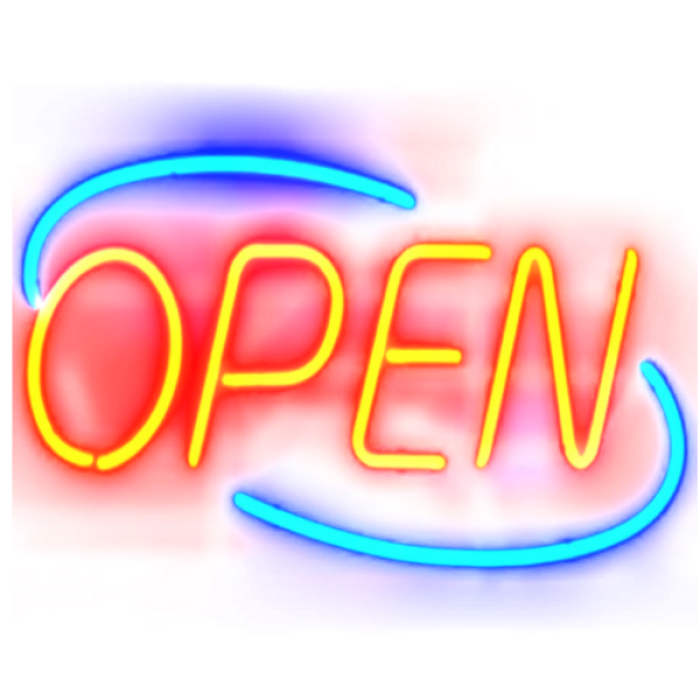 Neon Open Sign - Transparent Background Roblox decal