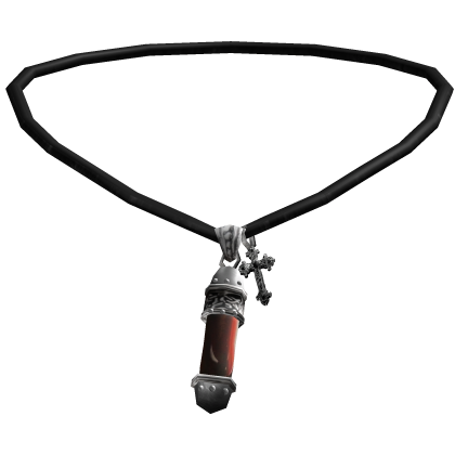 3.0 Horror Vkei Blood Vial Emo Necklace Roblox item