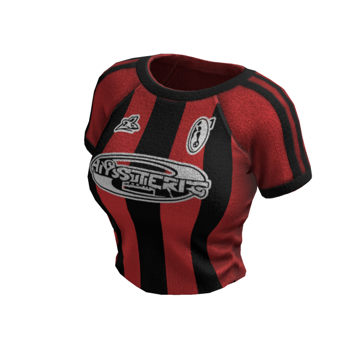 Striped Sporty Tee (Red Black)