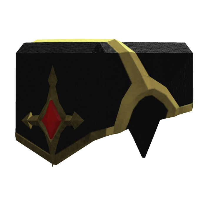 Royal Knight Right Shoulder - Black Red