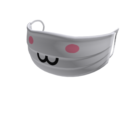 White Cute :3 Cat Mouth Face Mask