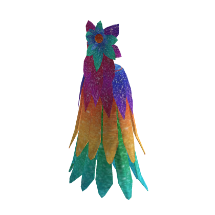 Rainbow flower garden gala dress thumbnail
