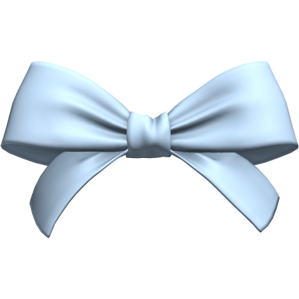 Blue Coquette Oversized Hair Bow