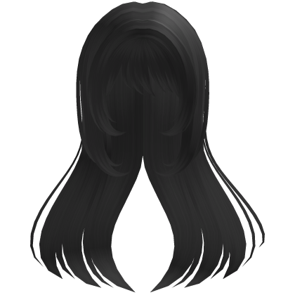 ♡ magical long princess hair in dark grey