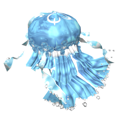 Cute Sea Pastel Blue Jellyfish Bloom Waves Skirt