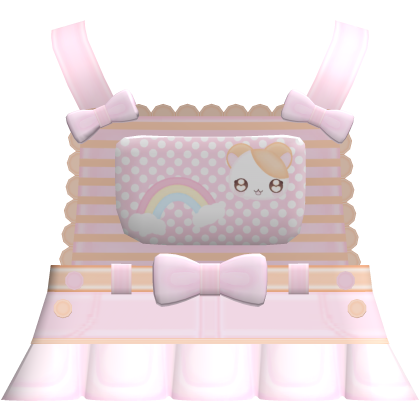 cute tweencore hamtaro rainbow overalls