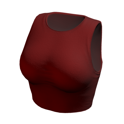 Crop Top Red Basic Tight Baby Baddie Tee Shirt thumbnail